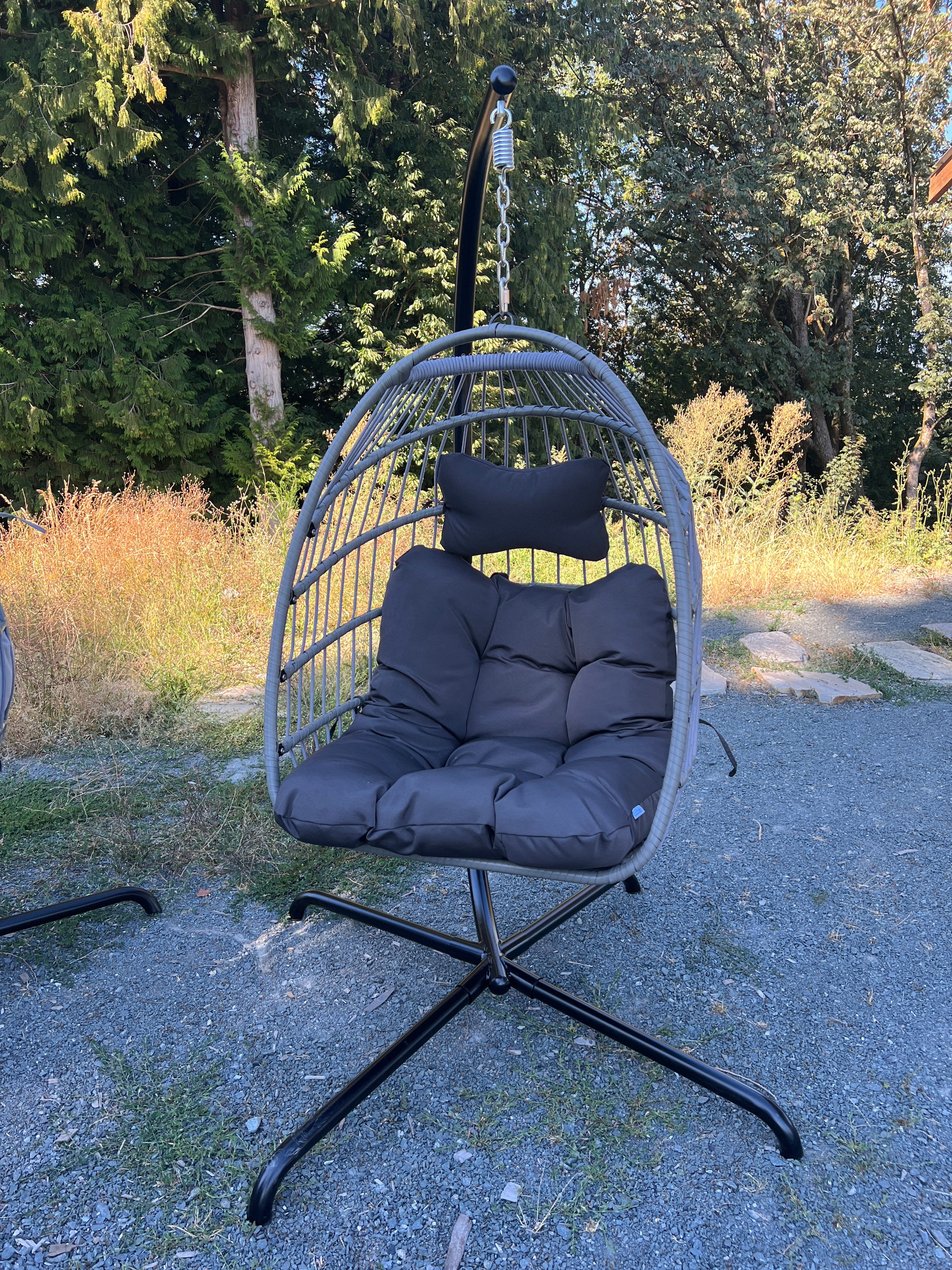 Eleanor folding single best sale hanging egg chair cocoon